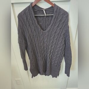 free people black sweater